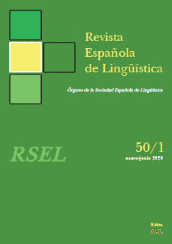 Portada RSEL 50/1 (enero-junio 2020)